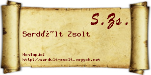 Serdült Zsolt névjegykártya